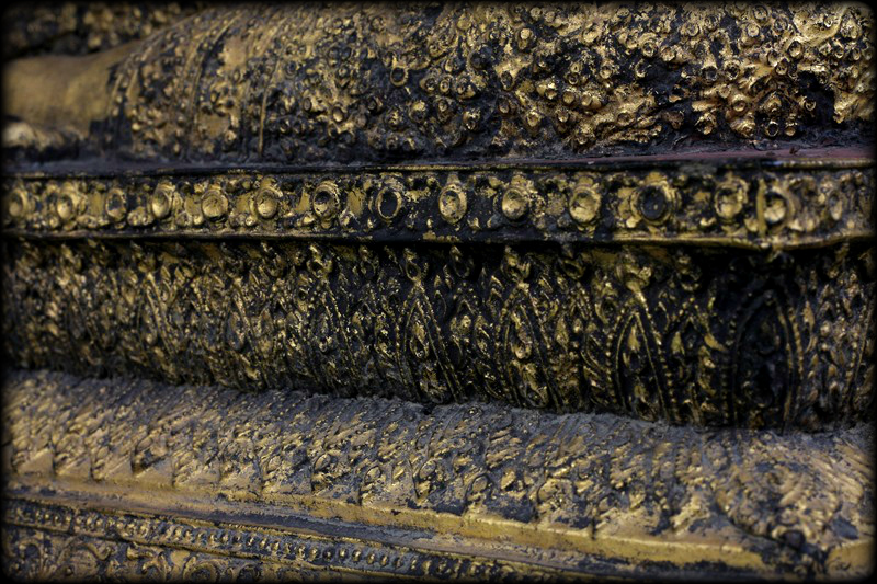 Pair Of 19C Bronze Thai Rattanakosin Buddhist Monks #HD397